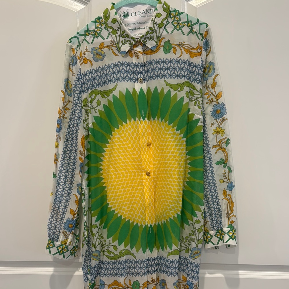 Gorgeous Sunburst, Tory Burch dress.